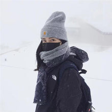 Cargar imagen en el visor de la galería, Knitted Hat Cartoon Printing Warm Curled Edge Wool Hat In Autumn and Winter Hat