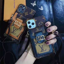 Cargar imagen en el visor de la galería, Magnetic Flip PU Leather Wallet Stand Card Slots Phone Bag Case Cover With Embossed Pattern For Apple iPhone 8/iPhone 8Plus/iPhone 7/iPhone 7 Plus/iPhone 5 5S SE 6 6s 6S Plus