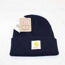 Cargar imagen en el visor de la galería, Knitted Hat Cartoon Printing Warm Curled Edge Wool Hat In Autumn and Winter Hat