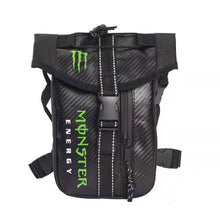 Cargar imagen en el visor de la galería, Black Drop Leg Motorcycle Racing Cycling Pack Waist Belt Bag