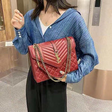 Cargar imagen en el visor de la galería, Women's Grid Bag Checker Board Synthetic Leather Handbag Shoulder Bag
