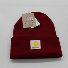 Cargar imagen en el visor de la galería, Knitted Hat Cartoon Printing Warm Curled Edge Wool Hat In Autumn and Winter Hat
