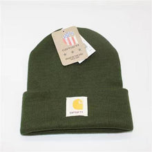 Cargar imagen en el visor de la galería, Knitted Hat Cartoon Printing Warm Curled Edge Wool Hat In Autumn and Winter Hat
