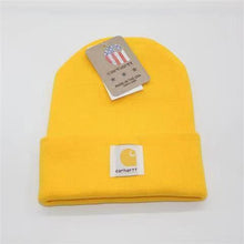 Cargar imagen en el visor de la galería, Knitted Hat Cartoon Printing Warm Curled Edge Wool Hat In Autumn and Winter Hat
